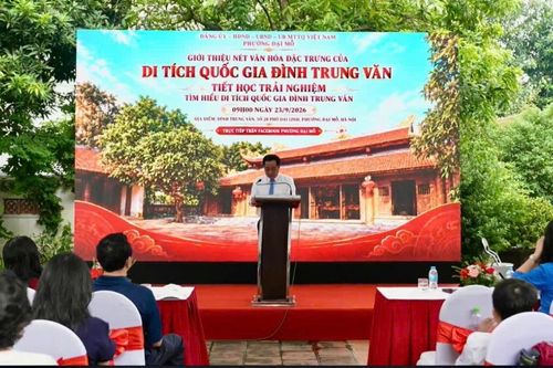 Livestream khám phá nét văn hóa tại Đình Trung Văn