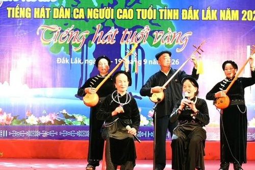 Ấn tượng và xúc động tại Liên hoan Tiếng hát Dân ca Người cao tuổi tỉnh Đắk Lắk năm 2026