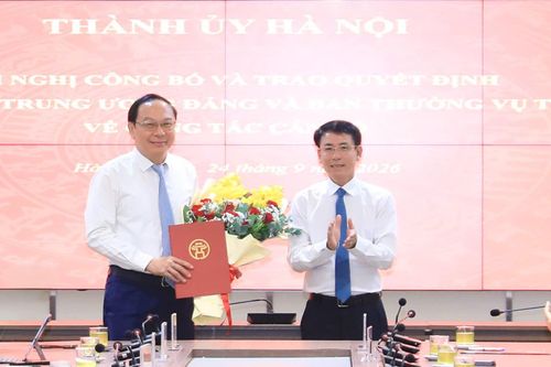 Thứ trưởng Bộ Nông nghiệp và Môi trường Lê Công Thành làm trợ lý Bí thư Hà Nội