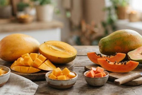 Xoài hay đu đủ tốt hơn cho lượng đường trong máu và hệ tiêu hóa?