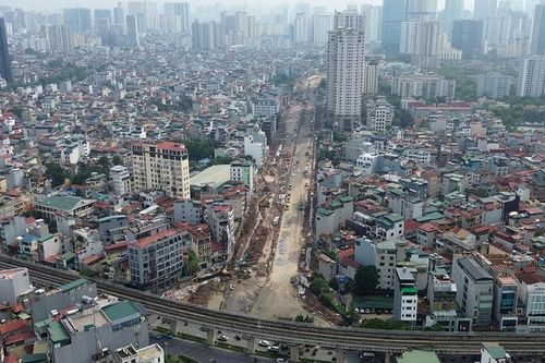 Vành đai 2,5 qua Cầu Giấy tăng tốc, chạy đua mốc thông xe kỹ thuật 10/10