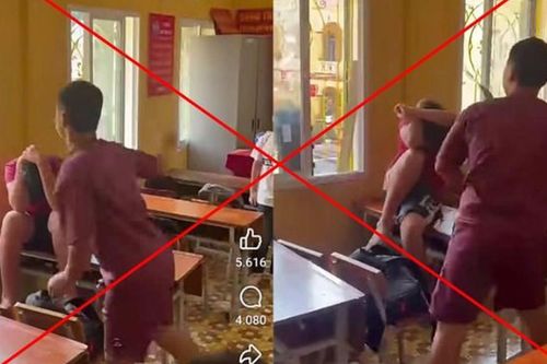 Học sinh lớp 9 dùng cán chổi đánh bạn trong lớp ở Lào Cai