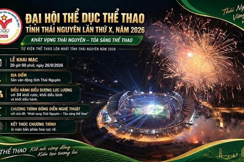Thái Nguyên sẵn sàng trước giờ G Đại hội Thể dục thể thao lần thứ X