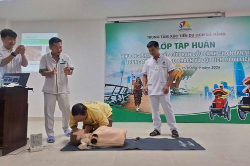 Đà Nẵng:Trang bị kỹ năng sơ cấp cứu cho lực lượng trực tiếp hỗ trợ du khách