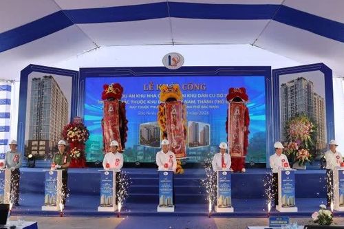Bắc Ninh khởi công dự án Nhà ở xã hội tại Khu dân cư số 3, phường Đa Mai