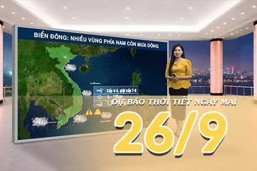 [Video] Dự báo thời tiết đêm nay và ngày mai 26/9/2026: Mưa còn duy trì ở nhiều nơi tại Trung Bộ và Nam Bộ