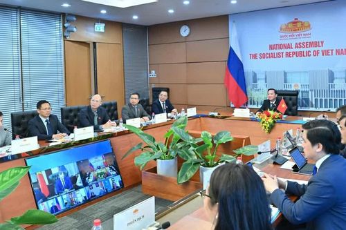Phó Chủ tịch Quốc hội Nguyễn Khắc Định chủ trì họp trực tuyến với Nhóm hợp tác với Quốc hội Việt Nam của Hội đồng Liên bang Nga