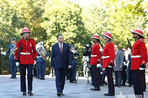 Lễ đón Tổng Bí thư, Chủ tịch nước Tô Lâm thăm cấp Nhà nước tới Canada