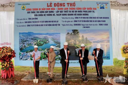 Khởi công xây dựng, sửa chữa kè hồ Xuân Hương (tỉnh Lâm Đồng)