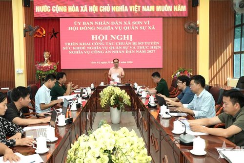 Xã Sơn Vĩ, tỉnh Tuyên Quang: Chuẩn bị nguồn sẵn sàng nhập ngũ năm 2027