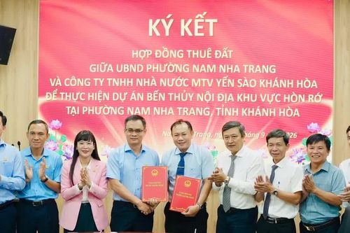 Công ty Yến Sào Khánh Hoà thực hiện Dự án bến thuỷ nội địa khu vực Hòn Rớ