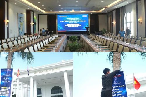 Không khí khẩn trương trước giờ khai mạc Diễn đàn Tổng Biên tập lần thứ 8