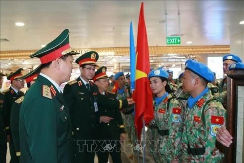 184 chiến sĩ công binh Việt Nam lên đường gìn giữ hòa bình Liên hợp quốc
