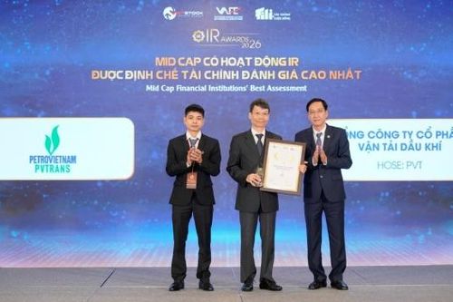 PVTrans: Doanh nghiệp Mid Cap có hoạt động IR được Định chế tài chính đánh giá cao nhất 2026