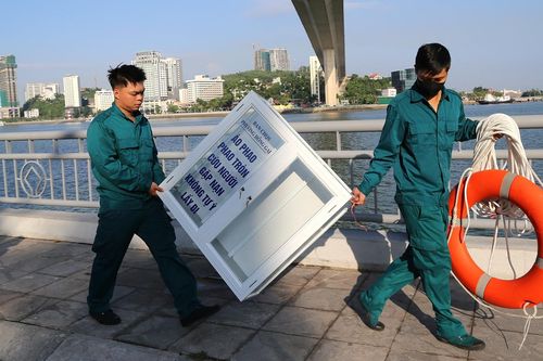 Cảnh lần đầu thấy tại các điểm nguy cơ xảy ra tai nạn đuối nước ở Quảng Ninh