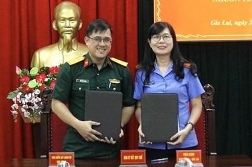 Viện kiểm sát Quân sự khu vực 52 ký Quy chế phối hợp với các VKSND khu vực tỉnh Gia Lai