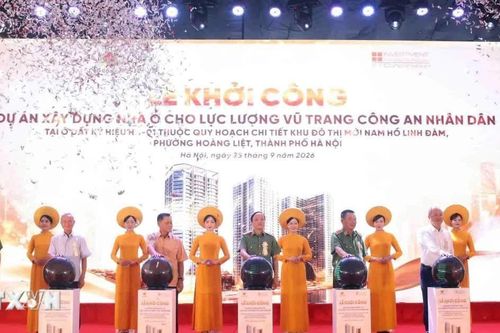 Hà Nội: Khởi công Dự án xây dựng nhà ở cho lực lượng vũ trang Công an nhân dân
