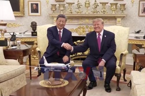 Tổng thống Mỹ hội đàm với Chủ tịch Trung Quốc tại Nhà Trắng