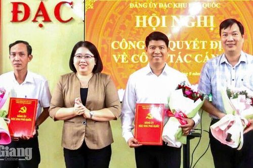 Phú Quốc phân công, điều động và bổ nhiệm 3 cán bộ