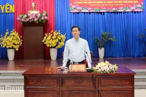Bí thư Tỉnh ủy An Giang Lê Quang Tùng yêu cầu Long Xuyên đổi mới tư duy, xác định nhiệm vụ đột phá