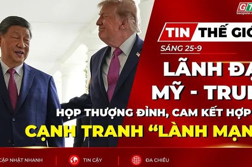 Bản tin thế giới ngày 25-9: Lãnh đạo Mỹ - Trung họp thượng đỉnh, cam kết hợp tác, cạnh tranh “lành mạnh”