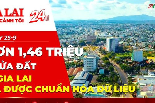 Toàn cảnh Gia Lai 24h - Hơn 1,46 triệu thửa đất ở Gia Lai đã được chuẩn hóa dữ liệu