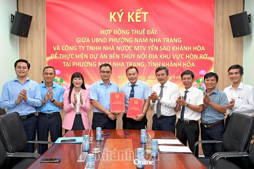 Phường Nam Nha Trang cho thuê đất để thực hiện Dự án Bến thủy nội địa khu vực Hòn Rớ