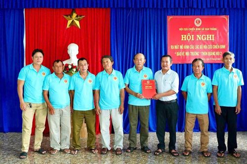 Xã Vạn Thắng ra mắt Câu lạc bộ Cựu chiến binh bảo vệ môi trường