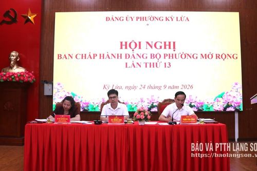 Ban Chấp hành Đảng bộ phường Kỳ Lừa đánh giá kết quả công tác 9 tháng đầu năm 2026