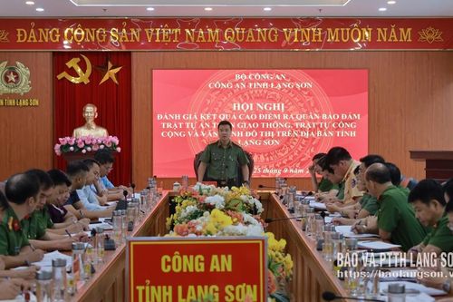 Đánh giá kết quả ra quân bảo đảm trật tự an toàn giao thông, trật tự công cộng và văn minh đô thị trên địa bàn tỉnh
