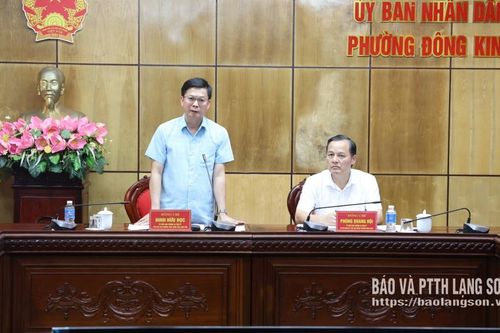 Lãnh đạo UBND tỉnh kiểm tra tình hình thực hiện một số dự án trên địa bàn phường Đông Kinh