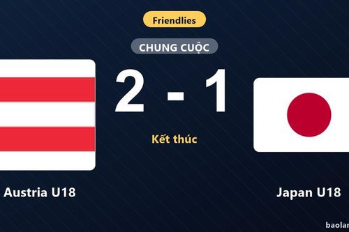 Hạ Japan U18 sát nút, Austria U18 ca khúc khải hoàn ở trận giao hữu quốc tế