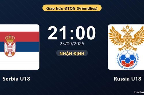 Nhận định Serbia U18 vs Russia U18: Điểm tựa sân nhà