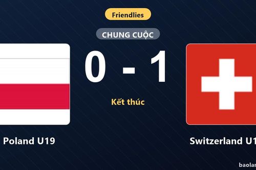 Thống kê trận đấu Poland U19 0-1 Switzerland U19: Switzerland U19 giành chiến thắng chung cuộc