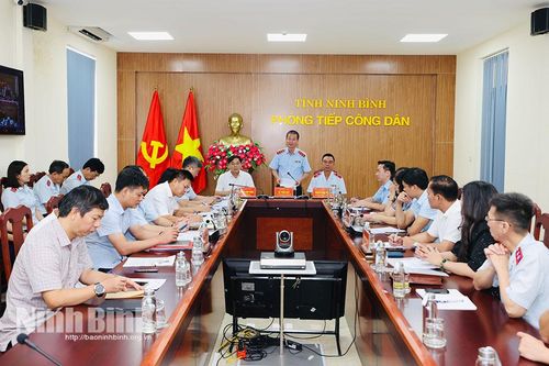 Thanh tra Chính phủ tiếp công dân tại tỉnh Ninh Bình