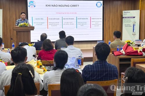 Hội thảo khoa học 'Tối ưu hóa kỹ thuật lọc máu liên tục và thay huyết tương trong hồi sức'