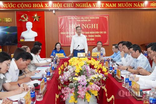 Thường trực HĐND tỉnh khảo sát, làm việc với các địa phương
