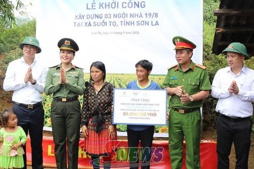 Suối Tọ khởi công xóa nhà tạm và xây dựng nhà vệ sinh điểm trường