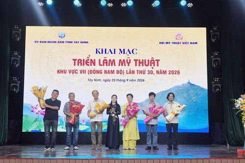 Tây Ninh: Khai mạc Triển lãm Mỹ thuật khu vực Đông Nam Bộ lần thứ 30