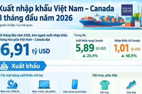 Xuất nhập khẩu Việt Nam – Canada đạt gần 7 tỷ USD, mặt hàng nào có kim ngạch lớn nhất?