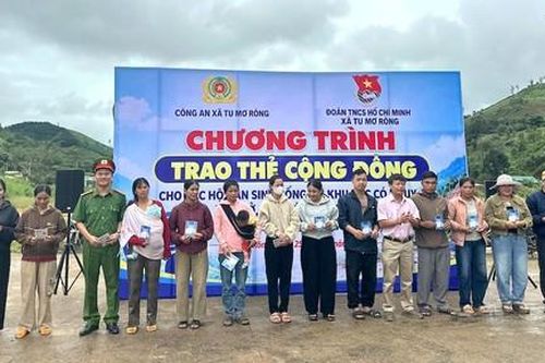Công an xã số hóa phương án bảo vệ người dân vùng thiên tai