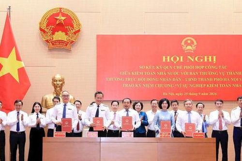 Thành phố Hà Nội, tỉnh Sơn La ký Quy chế phối hợp công tác với Kiểm toán Nhà nước