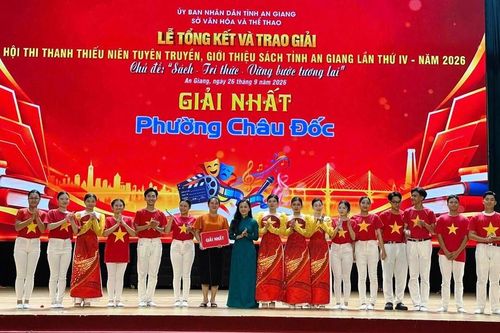 Trao giải Hội thi Thanh thiếu niên tuyên truyền, giới thiệu sách tỉnh An Giang