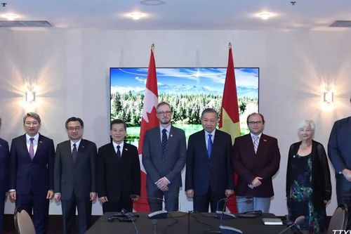 [Ảnh] Tổng Bí thư, Chủ tịch nước Tô Lâm tiếp Tổng Bí thư Đảng Cộng sản Canada