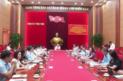 [Video] Ban Chỉ đạo Đề án của Đảng ủy Quốc hội khảo sát hoạt động giám sát tại Phú Thọ