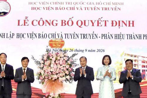 Học viện Báo chí và Tuyên truyền thành lập Phân hiệu tại thành phố Huế