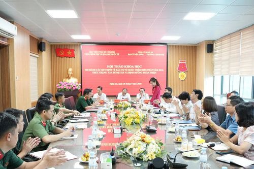 Hội thảo khoa học về thi hành các quy định bảo vệ Tổ quốc theo Hiến pháp năm 2013