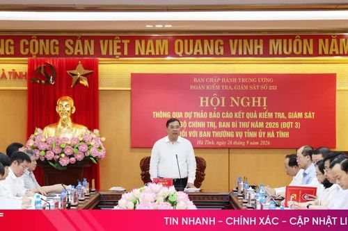Thông qua dự thảo báo cáo kết quả giám sát đối với Ban Thường vụ Tỉnh ủy Hà Tĩnh