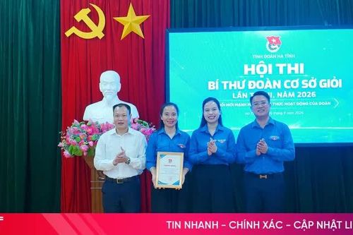 Bí thư Đoàn xã Cẩm Bình giành giải nhất Hội thi Bí thư Đoàn cơ sở giỏi Hà Tĩnh lần thứ II