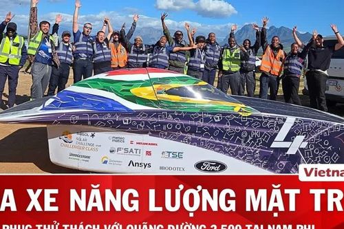 Cuộc đua xe chạy bằng năng lượng mặt trời gây 'sốt' tại Nam Phi
